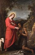 Matteo Rosselli Jesus and John the Baptist meet in their youth Germany oil painting artist